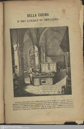 Della cucina e dei locali di servizio