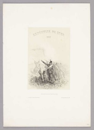 Expédition de Rome, Blatt 1 der Folge "Expédition et siège de Rome"