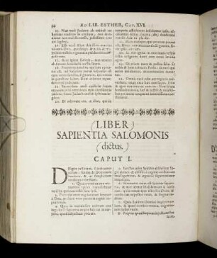 Liber Sapientia Salomonis.