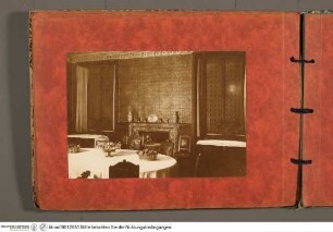 Album mit Fotografien aus dem Palazzo ZuccariAnsicht der Sala Villa Lante nach Nordosten (Sala da pranzo) - Riccio-Album