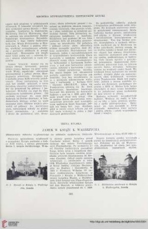 17: Zamek w Książu k. Wałbrzycha : (streszczenie referatu wygłoszonego na zebraniu naukowym Oddziału Wrocławskiego w dniu 27.IV.1953 r.)