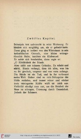 Zwölftes Kapitel