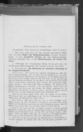 Sitzung am 13. Januar 1903.