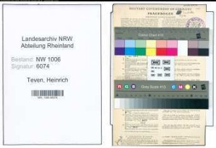 Entnazifizierung Heinrich Teven , geb. 02.08.1891 (Stuckateur)