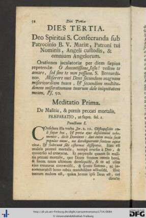 Dies Tertia.