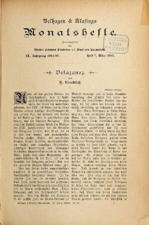 Velhagen & Klasings Monatshefte. 9,2. 1894/95