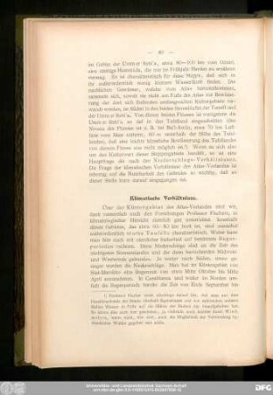 Klimatische Verhältnisse.