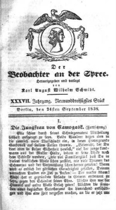 39. Stueck, 24. September 1838