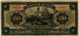 Geldschein, 20 Pesos, 7.3.1934