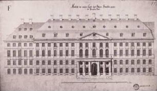 Dresden, Landhaus, Ansicht von der Pirnaischen Straße