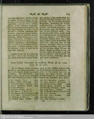 Series Profess. Theologiae in Academia Witteb. ab ao. 1502 usque ad an. 1802