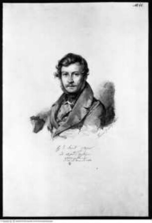 Sammlung von Bildnissen deutscher Künstler in Rom (Erstes Künstleralbum)Porträt Heinrich Jacob Fried - Erstes Künstleralbum (Originaltitel: Sammlung von Bildnissen Germanischer Künstler in Rom / Sammlung von Bildnissen Deutscher Künstler in Rom, gestiftet im Jahre 1832)