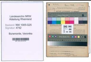 Entnazifizierung Veronika Buramorde , geb. 01.08.1895 (Geschaeftsinhaberin)
