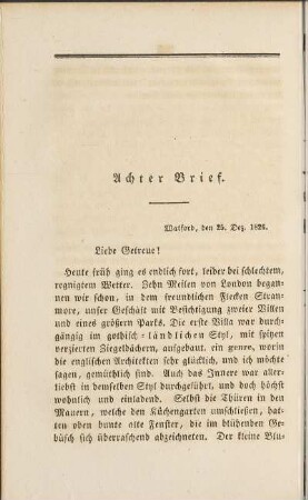 Achter Brief.