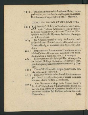 Libri Historici Et Geographici.
