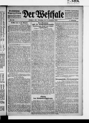 Der Westfale. 1920-1920