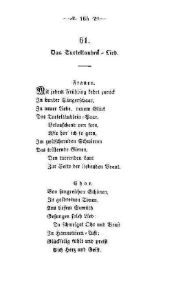 61. Das Turteltauben-Lied