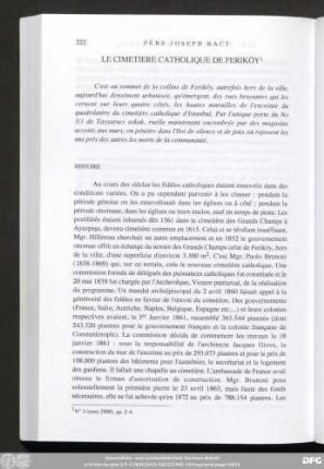 Le Cimetiere Catholique De Feriköy