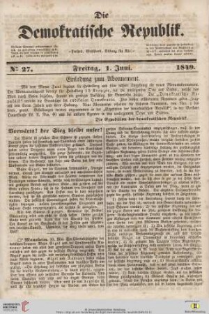 Die demokratische Republik : Freiheit, Wohlstand, Bildung für alle