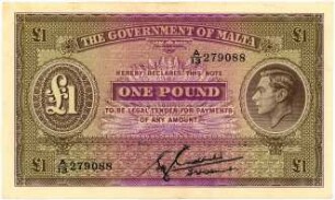 Geldschein, 1 Pfund, 1939