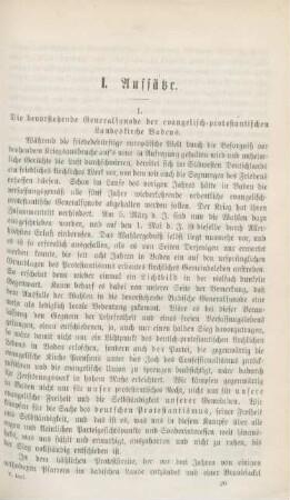 277-287 Die bevorstehende Generalsynode der evangelisch-protestantischen Landeskirche Badens