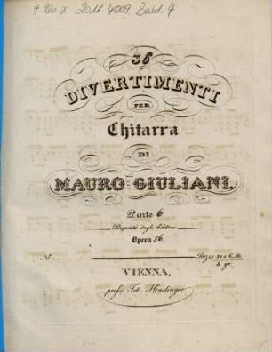 36 divertimenti per chitarra, 6. Parte 6, opera 56
