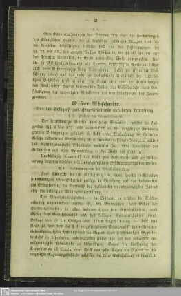 Erster Abschnitt. Von der Befugniß zum Gewerbebetriebe und deren Erwerbung