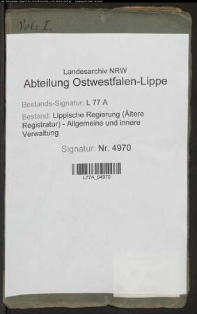 Anstellung der Nachtwächter, Patrouillen und Polizeiaufseher auf dem Lande, Bd. 1