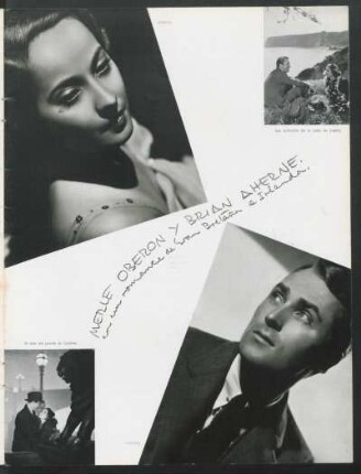 Merle Oberon y Brian Aherne en un romance de Gran Bretaña e Irlanda