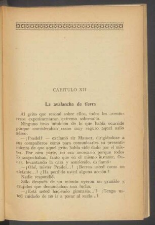 Capítulo XII - La avalancha de tierra
