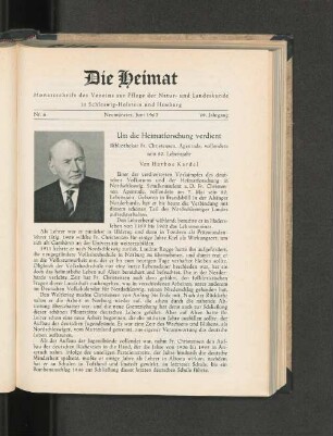 Um die Heimatforschung verdient