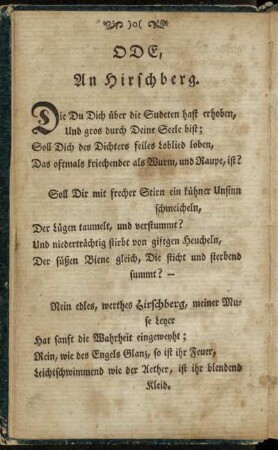 Ode an Hirschberg
