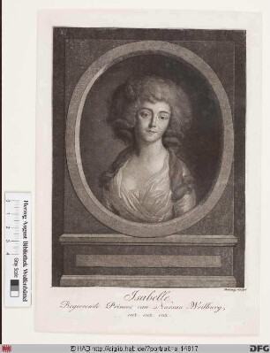 Bildnis Isabelle, Herzogin von Nassau-Weilburg