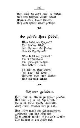 Schwer geladen
