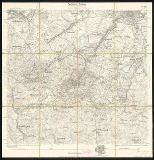 Äquidistantenkarte 107 : Section Zittau, 1894 : Section Zittau. - 1:25000. - Leipzig: Giesecke & Devrient, 1894. - 1 Kt.