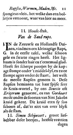II. Hooft-stuk. Van de Sand-rups