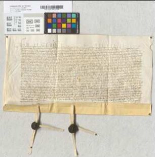 Revers des Wilhelm Freseken als Amtmann des mit Konsens des Erzbischofs von Konrad von Berninckhausen an sich gelösten Schlosses Eversberg. Mitsiegler: Bernhard von Hurde, Godart Furstenberg (ab). d. 9. Mai.