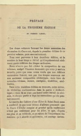 Préface de la troisième édition