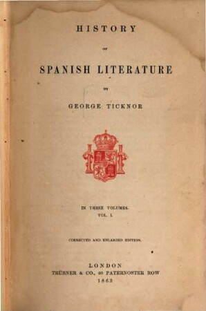 History of Spanish Literature, 1