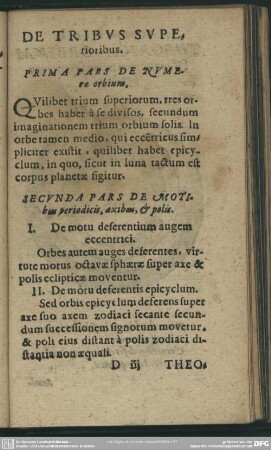 De Tribus Superioribus
