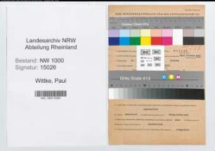 Entnazifizierung Paul Wittke, geb. 25.11.1895 ()