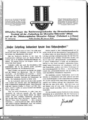 "Unser Lehrling dekoriert heute das Schaufenster"