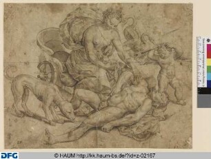 Venus neben der Leiche des Adonis