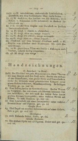 Handzeichnungen.