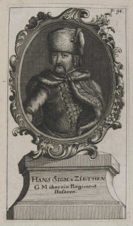 Bildnis des Hans Sigm. v. Ziethen
