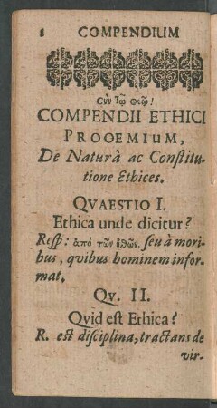 Compendium Ethices