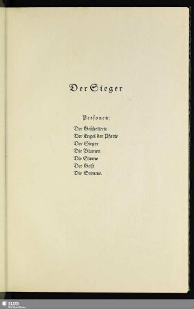 Der Sieger