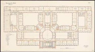 Kammergericht, Berlin-Schöneberg: Grundriss 2. Obergeschoss 1:100