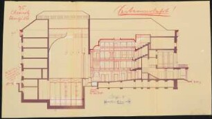 Schauspielhaus, Chemnitz: Längsschnitt 1:100