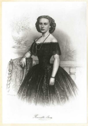 Moritz Krantz (1812-1869): Henriette Bose. Lithografie